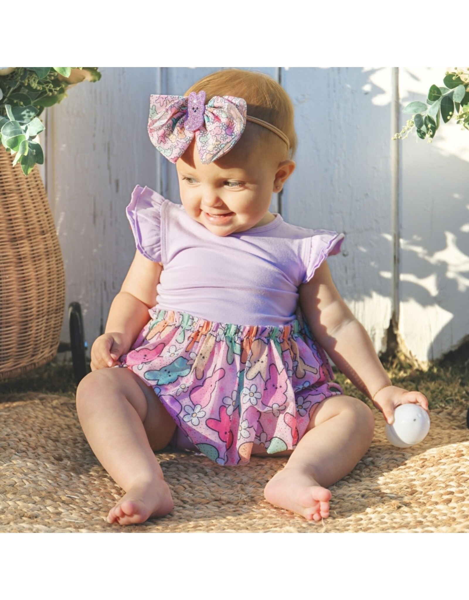 Sweet Wink- Easter Peeps S/S Tutu Bodysuit