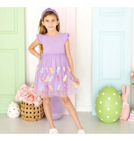Sweet Wink- Easter Peeps Flutter Sleeve Tutu Dress
