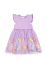 Sweet Wink- Easter Peeps Flutter Sleeve Tutu Dress