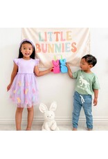 Sweet Wink- Easter Peeps Flutter Sleeve Tutu Dress