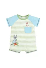 Mudpie Mud Pie- Green Bunny Shortall