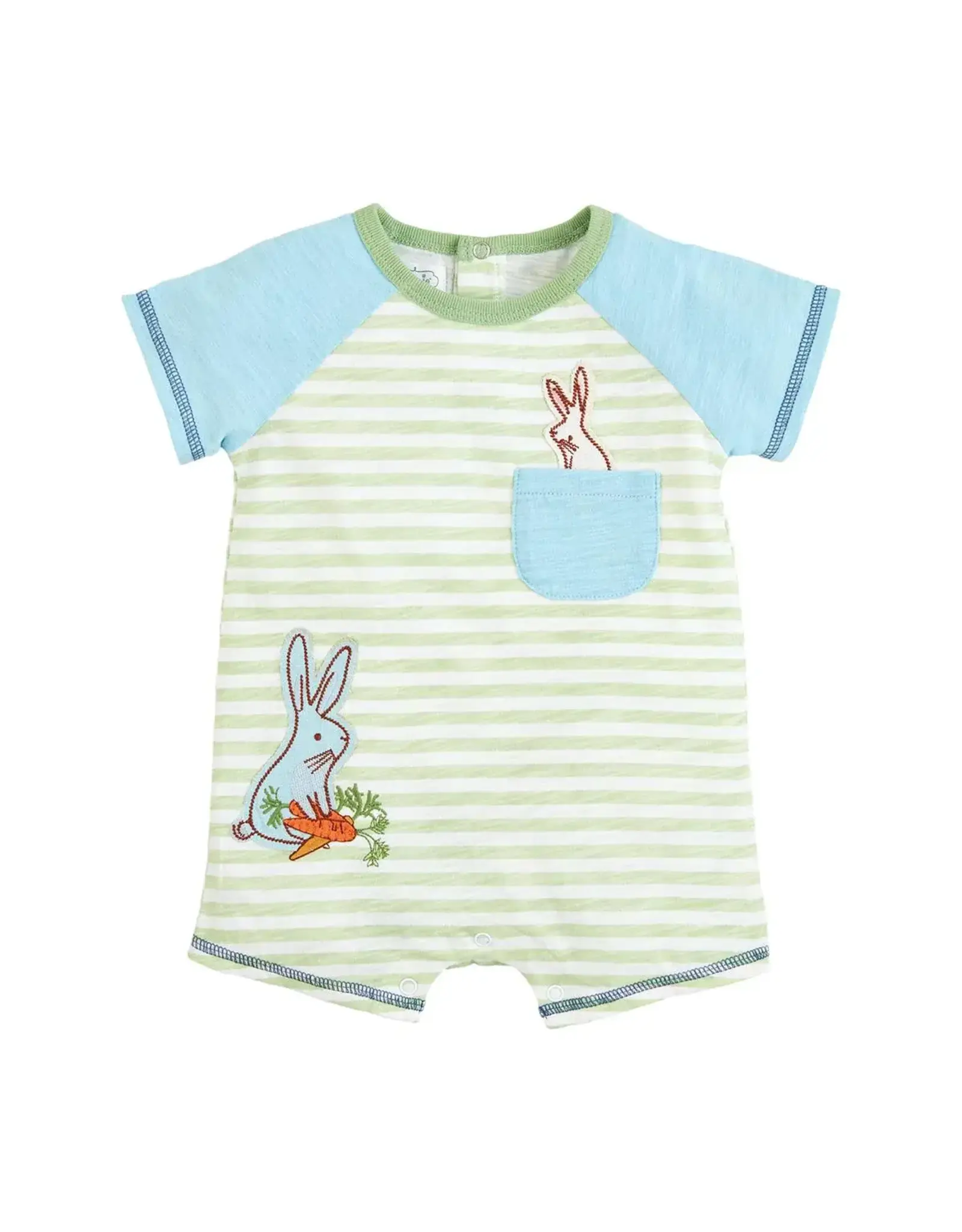 Mudpie Mud Pie- Green Bunny Shortall
