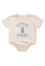 Sweet Wink- Little Bunny Steel Blue Easter S/S Romper