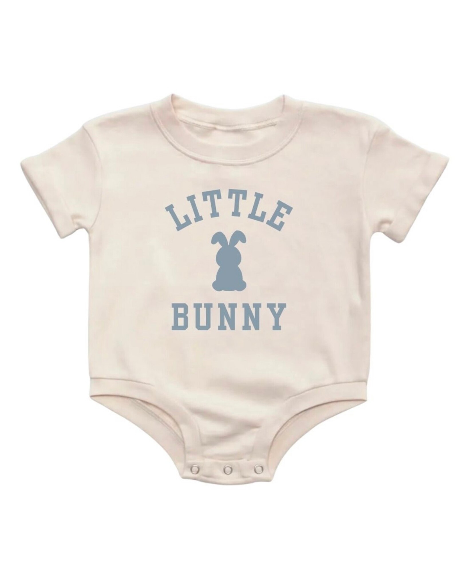 Sweet Wink- Little Bunny Steel Blue Easter S/S Romper