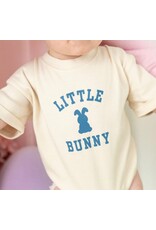 Sweet Wink- Little Bunny Steel Blue Easter S/S Romper