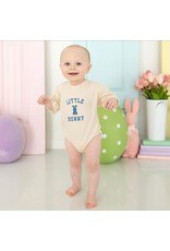Sweet Wink Sweet Wink- Little Bunny Steel Blue Easter S/S Romper
