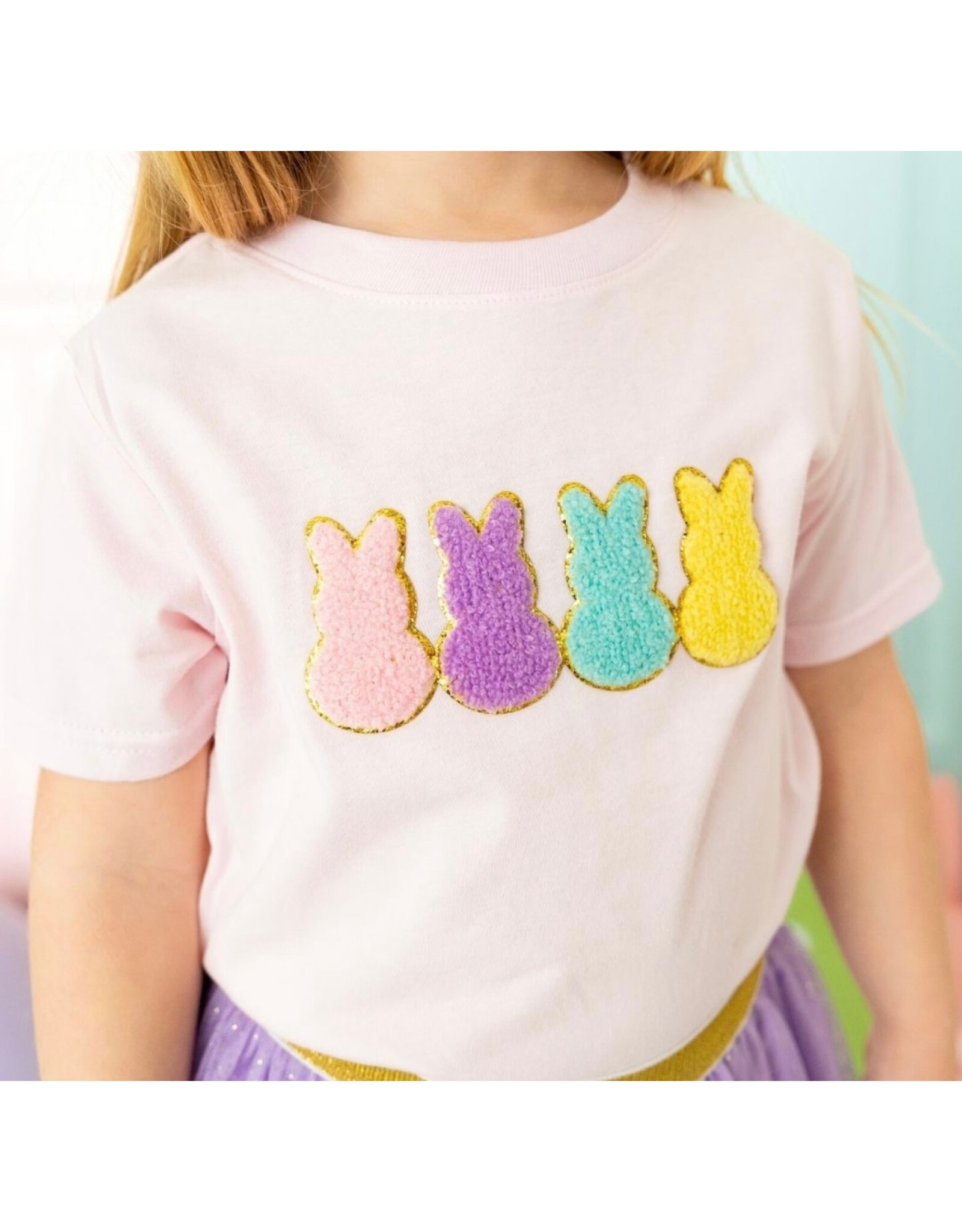 Sweet Wink- Easter Peeps Patch S/S Ballet TShirt