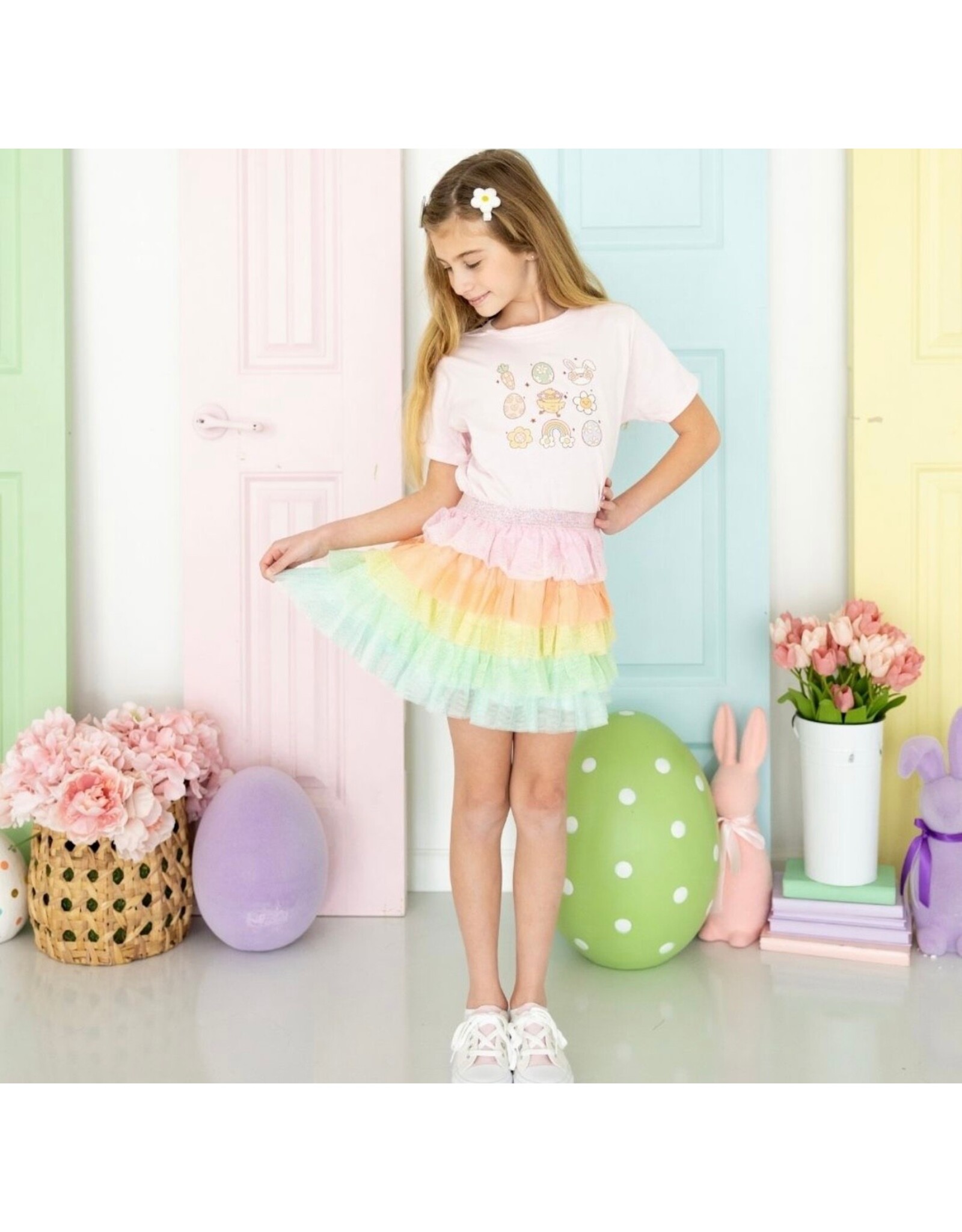 Sweet Wink Sweet Wink- Groovy Chick Easter S/S Ballet TShirt