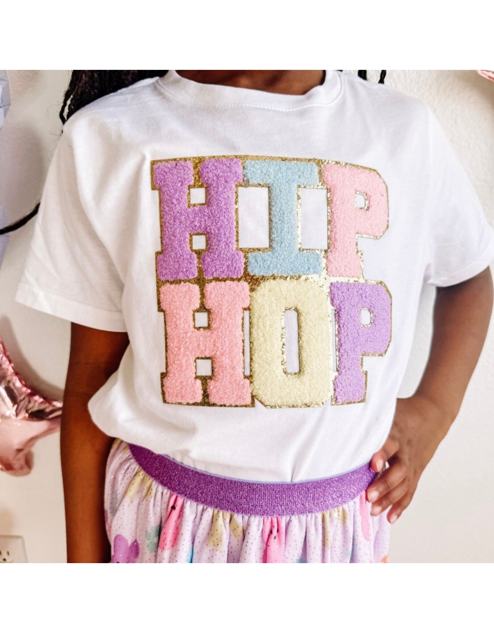 Sweet Wink- Hip Hop Patch S/S White TShirt