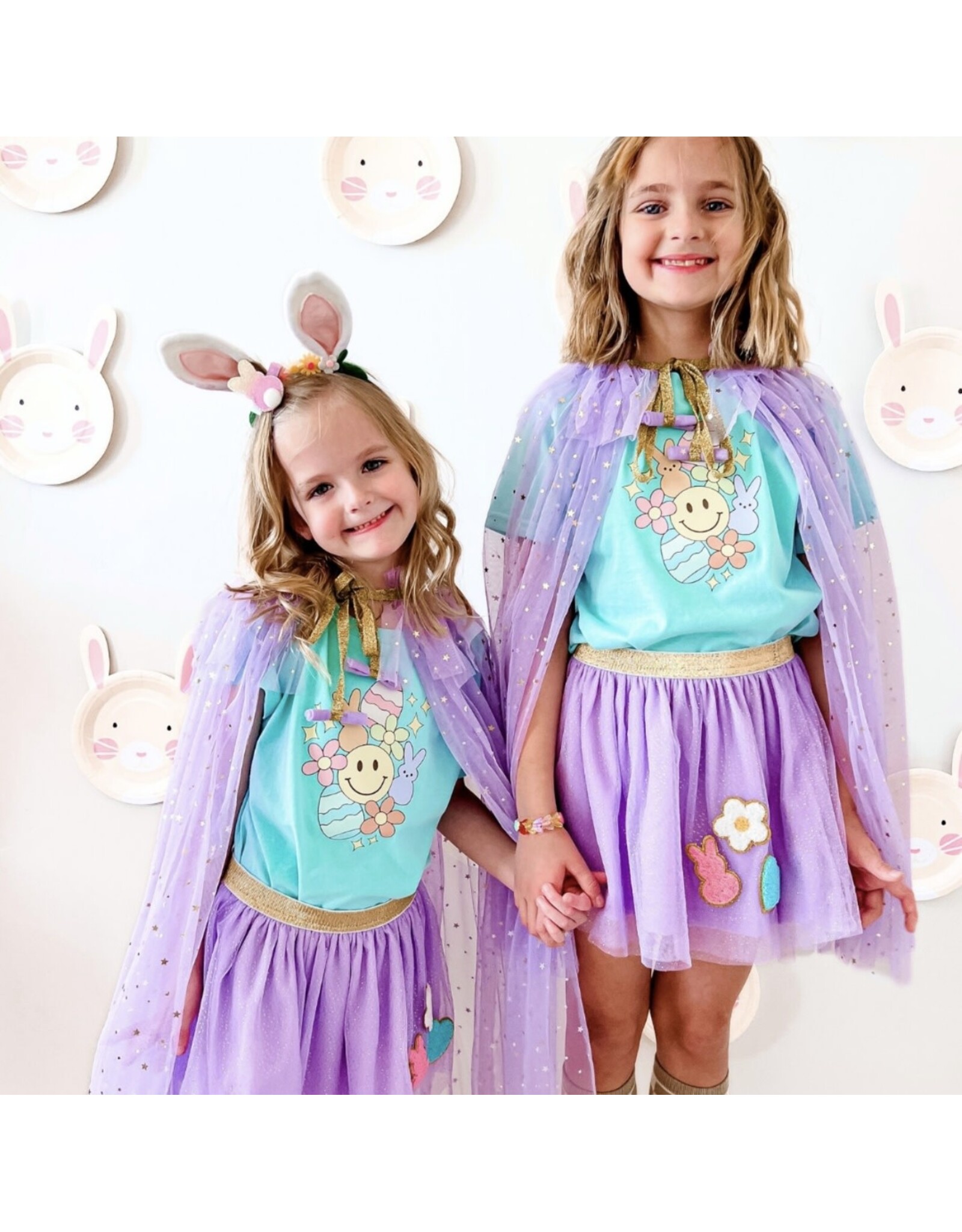 Sweet Wink- Easter Doodle S/S Aqua TShirt