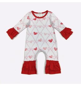 Coquette Heart Romper