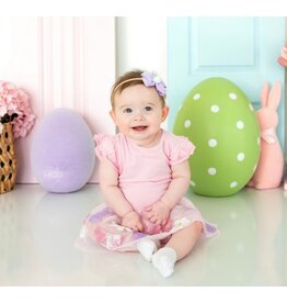 Sweet Wink- Bunny Bow Sequin Easter S/S Tutu Bodysuit