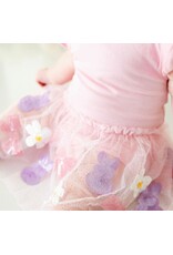 Sweet Wink- Bunny Bow Sequin Easter S/S Tutu Bodysuit