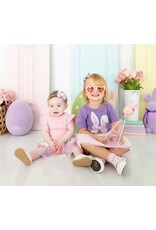 Sweet Wink- Bunny Bow Sequin Easter S/S Tutu Bodysuit