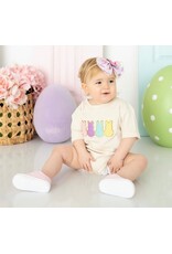 Sweet Wink- Easter Peeps Patch S/S Romper