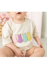 Sweet Wink- Easter Peeps Patch S/S Romper