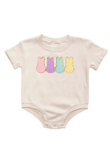 Sweet Wink- Easter Peeps Patch S/S Romper