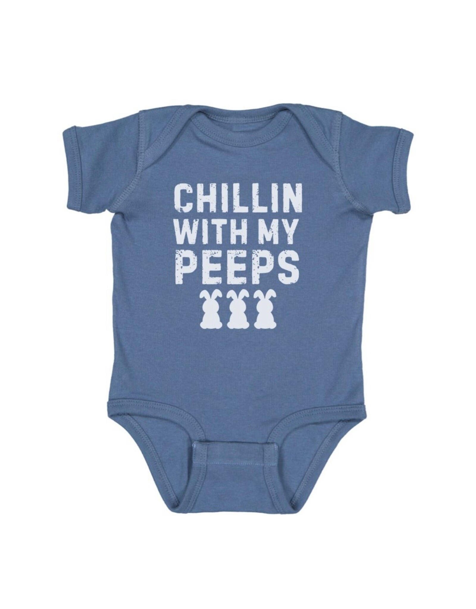 Sweet Wink Sweet Wink- Chillin w/my Peeps Indigo Bodysuit