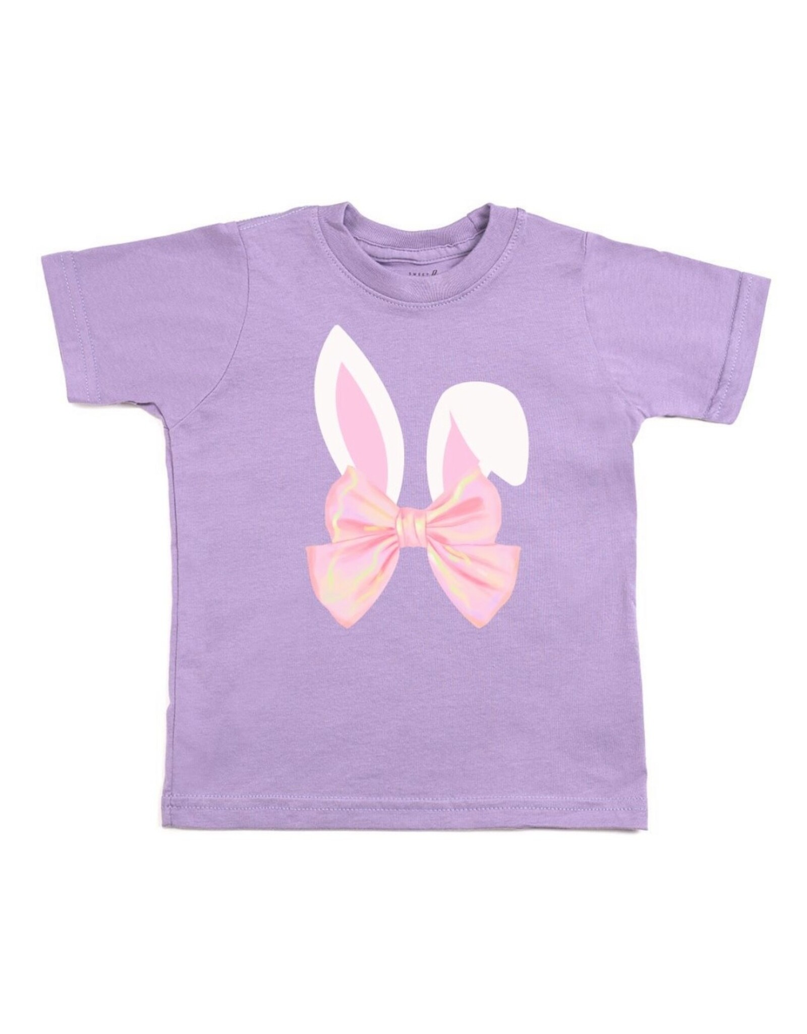 Sweet Wink Sweet Wink- Bunny Bow Easter Lavender TShirt