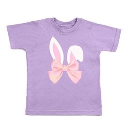 Sweet Wink Sweet Wink- Bunny Bow Easter Lavender TShirt