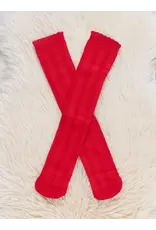 Ruby Red Knee Socks Size 4-6Y