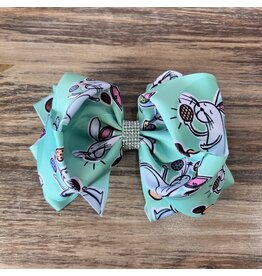Mint Easter Rhinestone Bow
