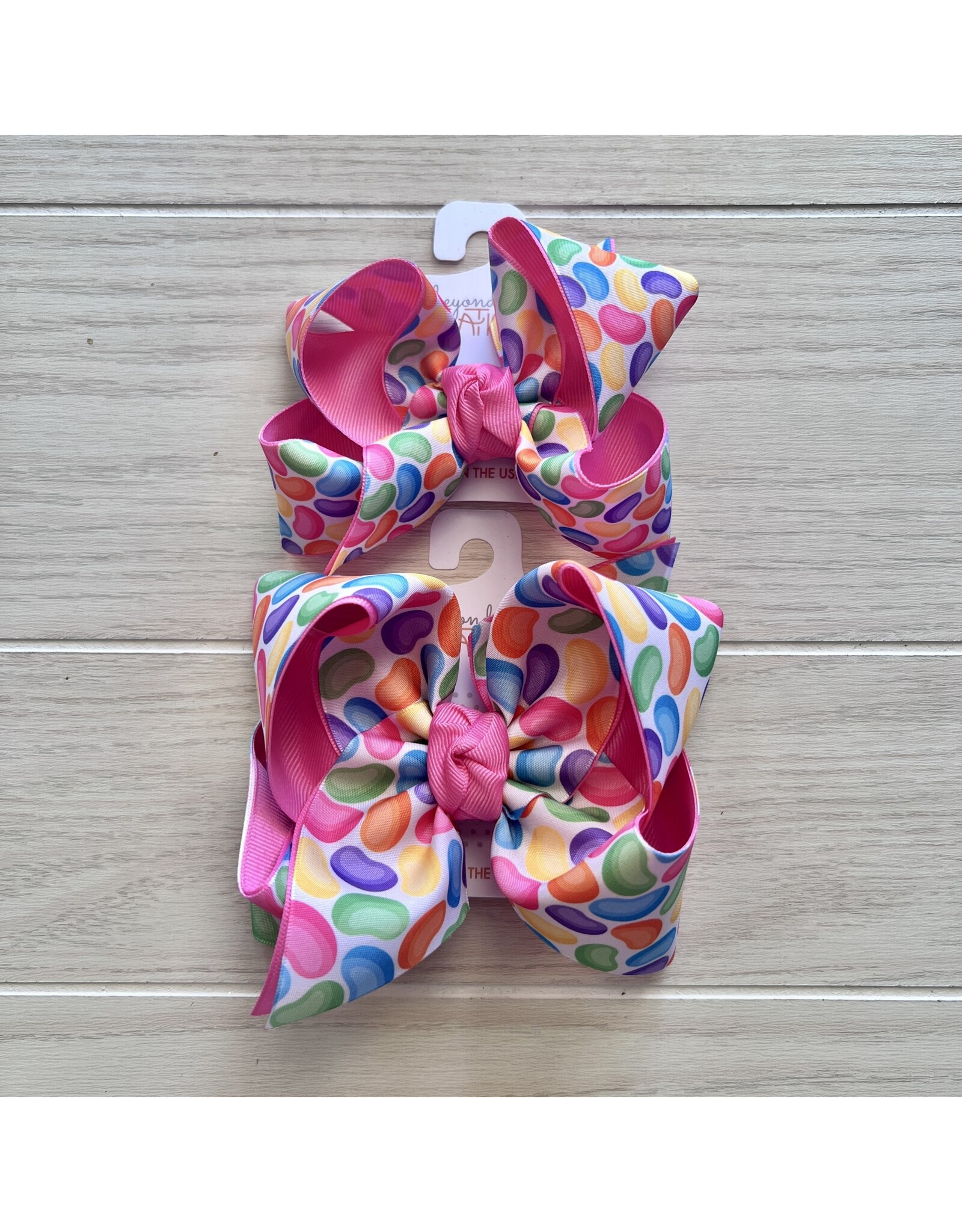 Beyond Creations Beyond Creations- Hot Pink Jelly Beans Layered Knot Bow