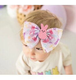 Sweet Wink- Coquette Easter Bunny Tulle Bow Baby Headband