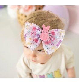 Sweet Wink Sweet Wink- Coquette Easter Bunny Tulle Bow Baby Headband