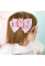 Sweet Wink- Coquette Easter Bunny Tulle Bow Clip