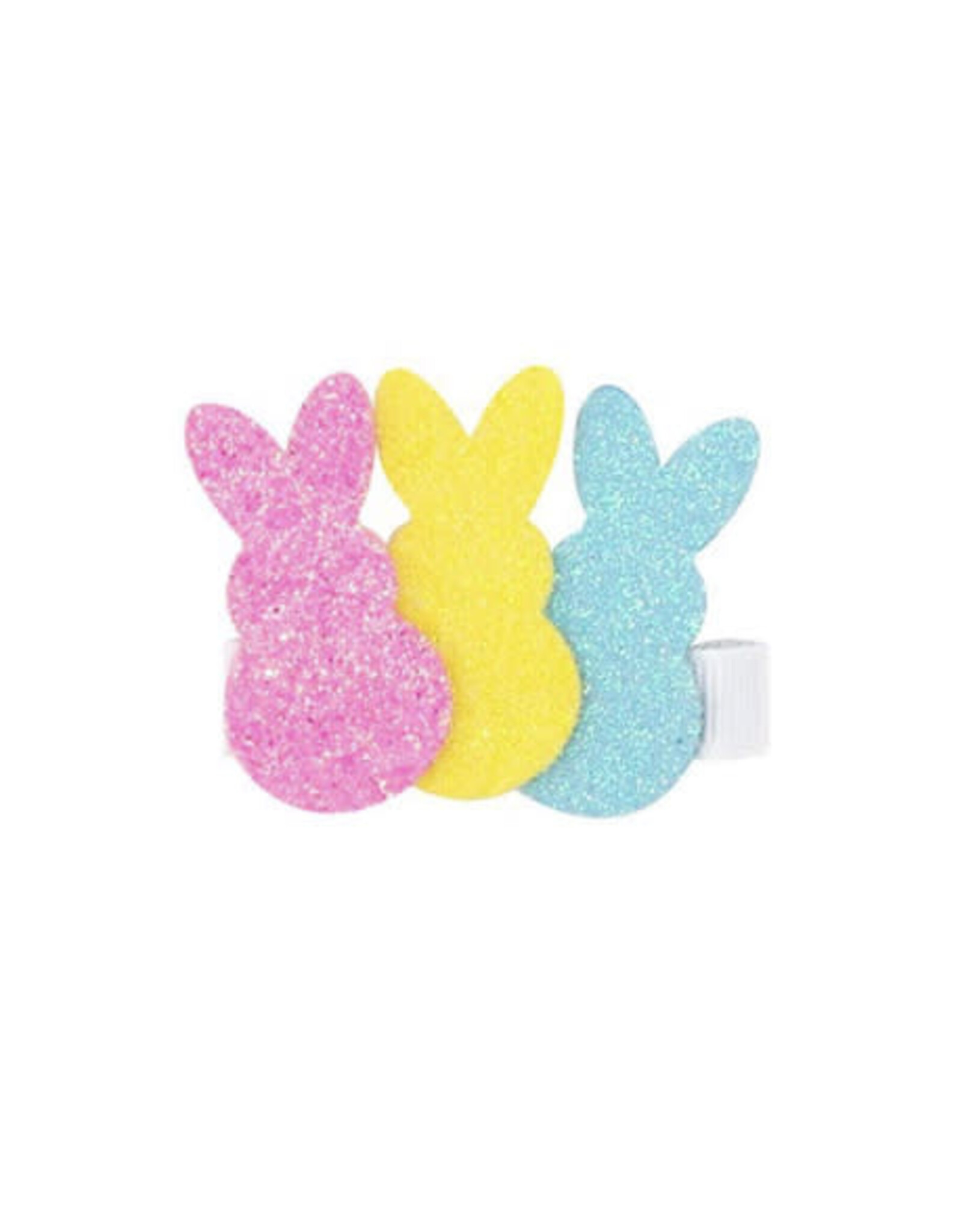 Wee Ones- 3 Easter Bunny Glitter Peeps Clip