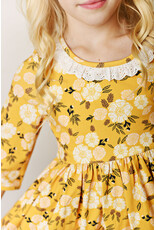 Serendipity Serendipity- Golden Floral Eyelet Dress