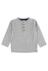 Ruffle Butts Ruffle Butts- Heather Gray L/S Knit Henley
