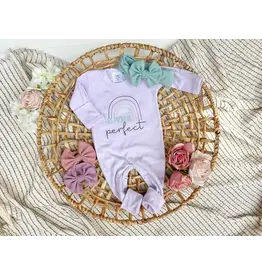 Wonderfully Made Wonderfully Made- His Plans Are Perfect Girl Romper: NB