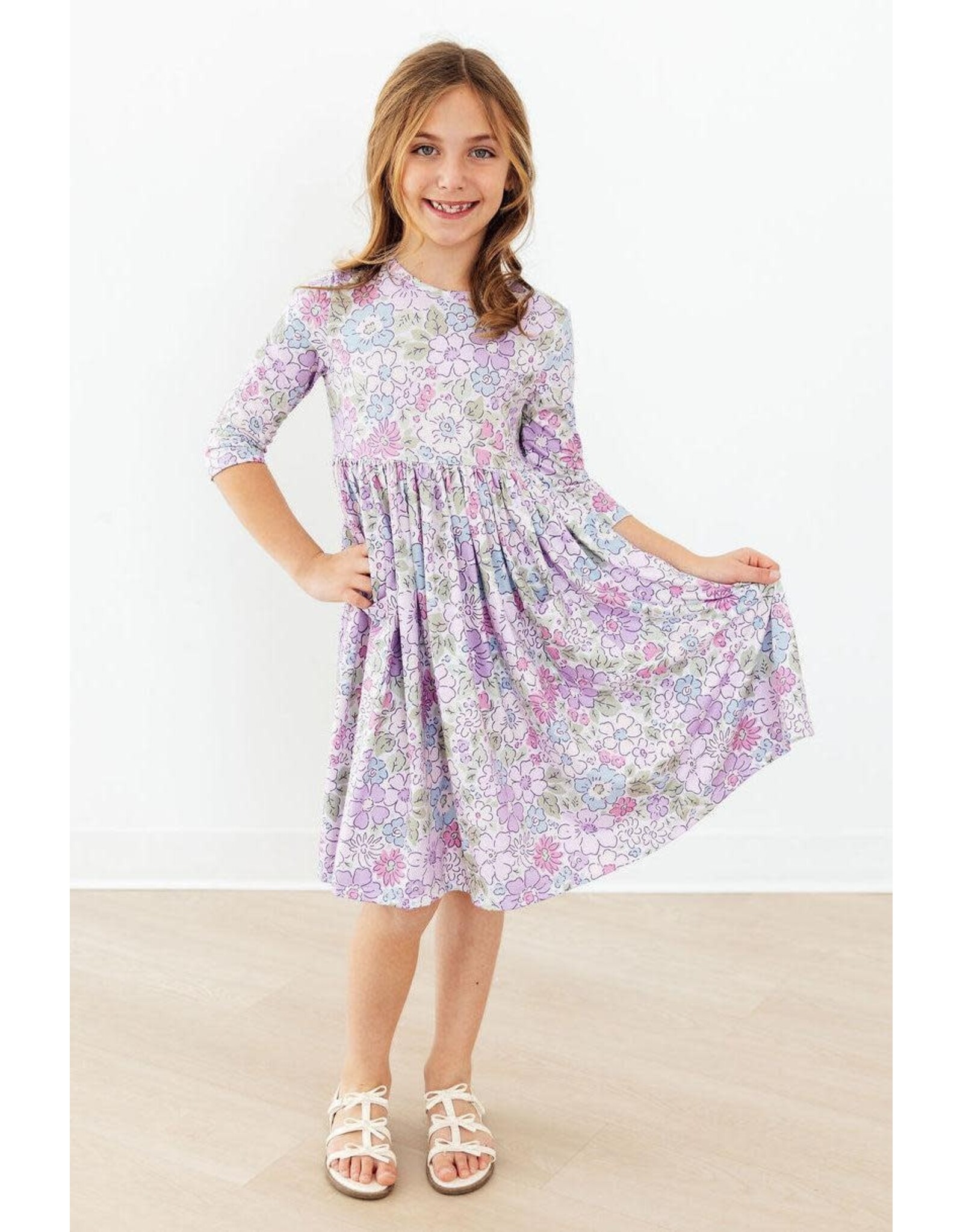 Mila & Rose Mila & Rose- Spring Gardens 3/4 Sleeve Pocket Twirl Dress