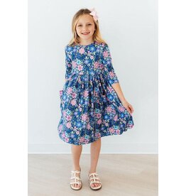 Mila & Rose Mila & Rose- Whimsy 3/4 Sleeve Pocket Twirl Dress