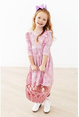 Mila & Rose Mila & Rose- Little Bow Peep 3/4 Ruffle Twirl Dress
