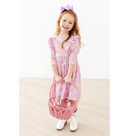 Mila & Rose Mila & Rose- Little Bow Peep 3/4 Ruffle Twirl Dress