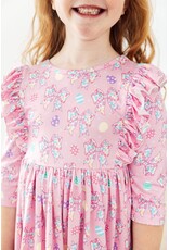 Mila & Rose Mila & Rose- Little Bow Peep 3/4 Ruffle Twirl Dress