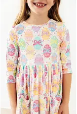 Mila & Rose Mila & Rose- Egg-stra 3/4 PocketTwirl Dress
