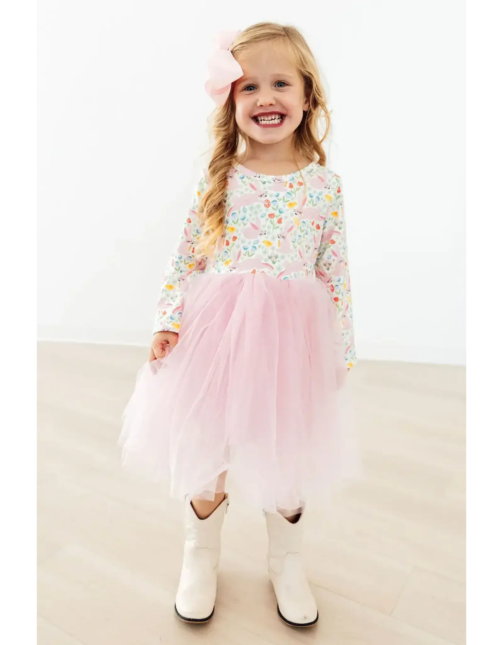Mila & Rose Mila & Rose- Bunny Hop L/S Tutu Dress