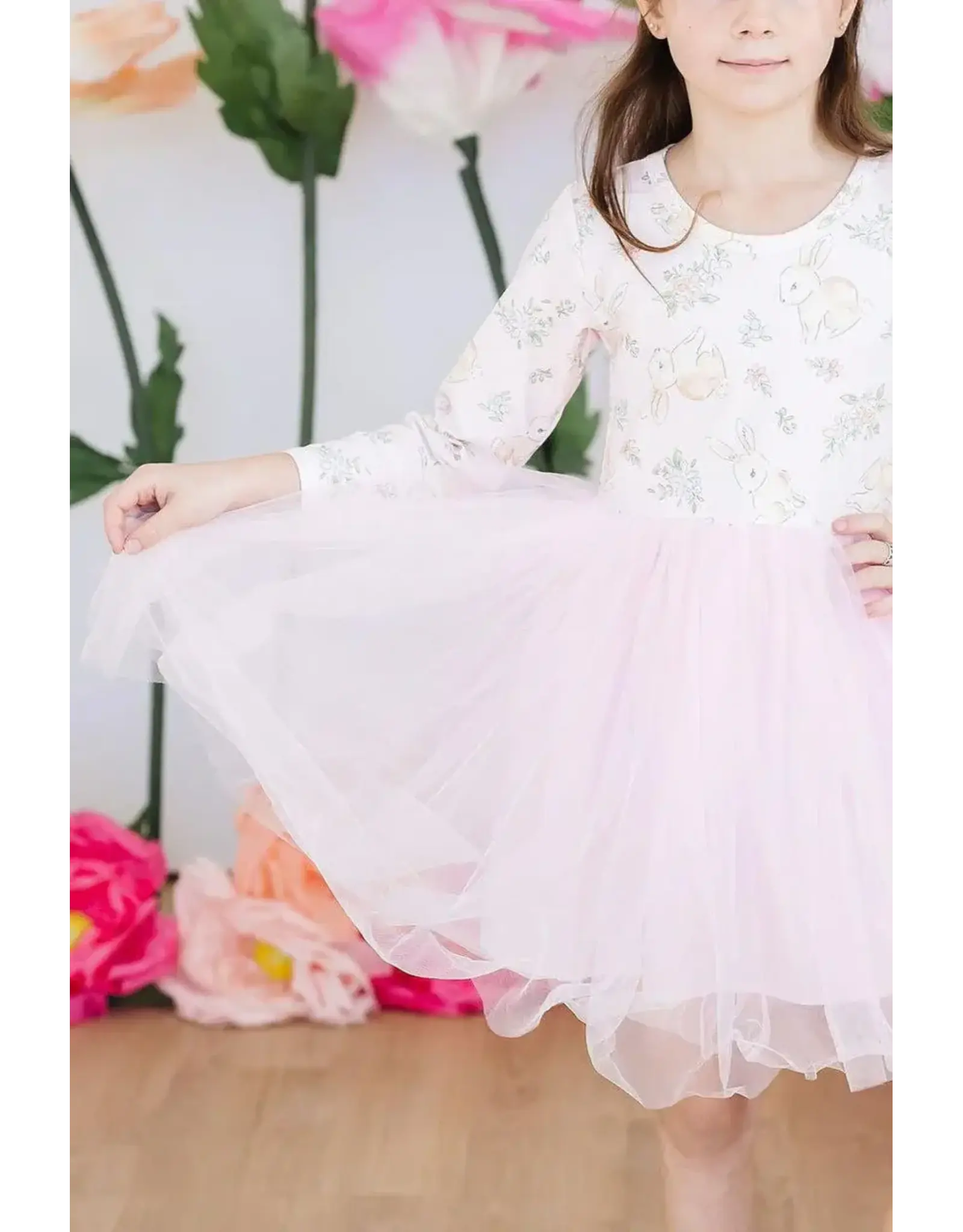 Mila & Rose Mila & Rose- Bunny Bliss L/S Tutu Dress