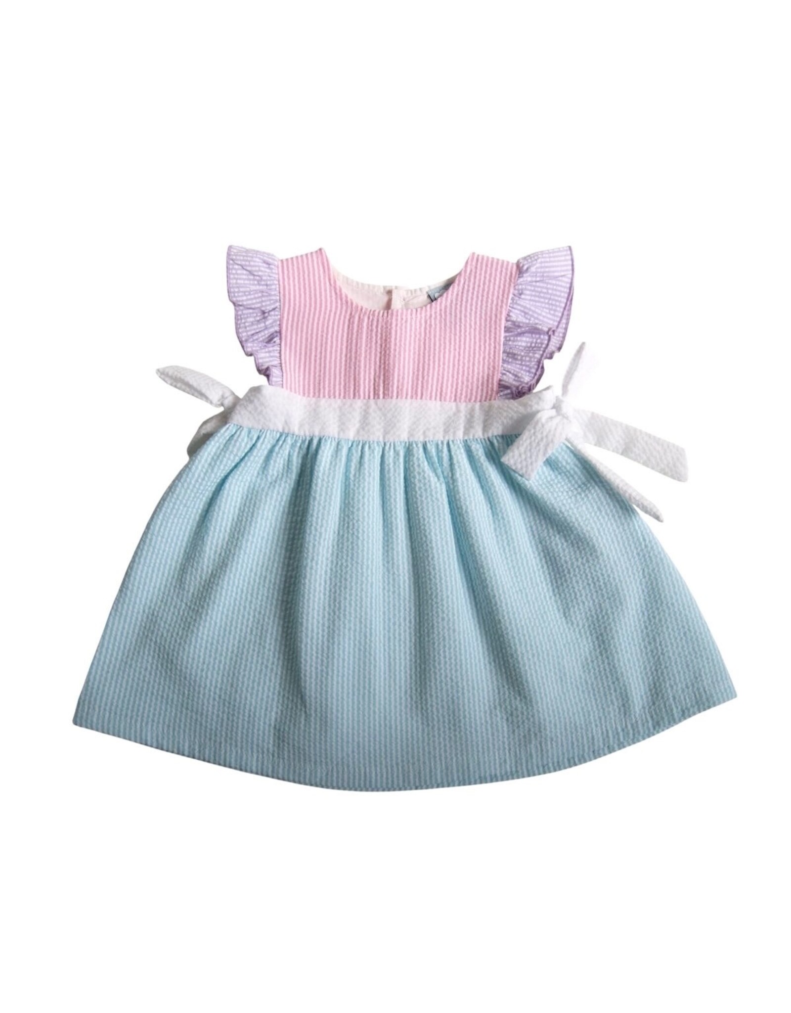 Three Sisters Three Sisters- Colorblock Tie Dress