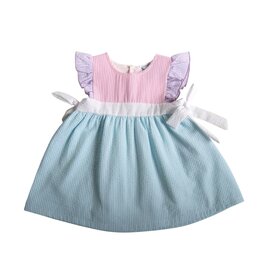 Three Sisters Three Sisters- Colorblock Tie Dress