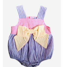 Three Sisters Three Sisters- Pastel Colorblock Bow Bubble