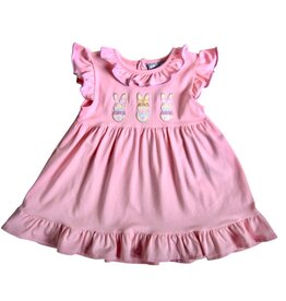 Three Sisters Three Sisters- Bunny Applique A/S Dress