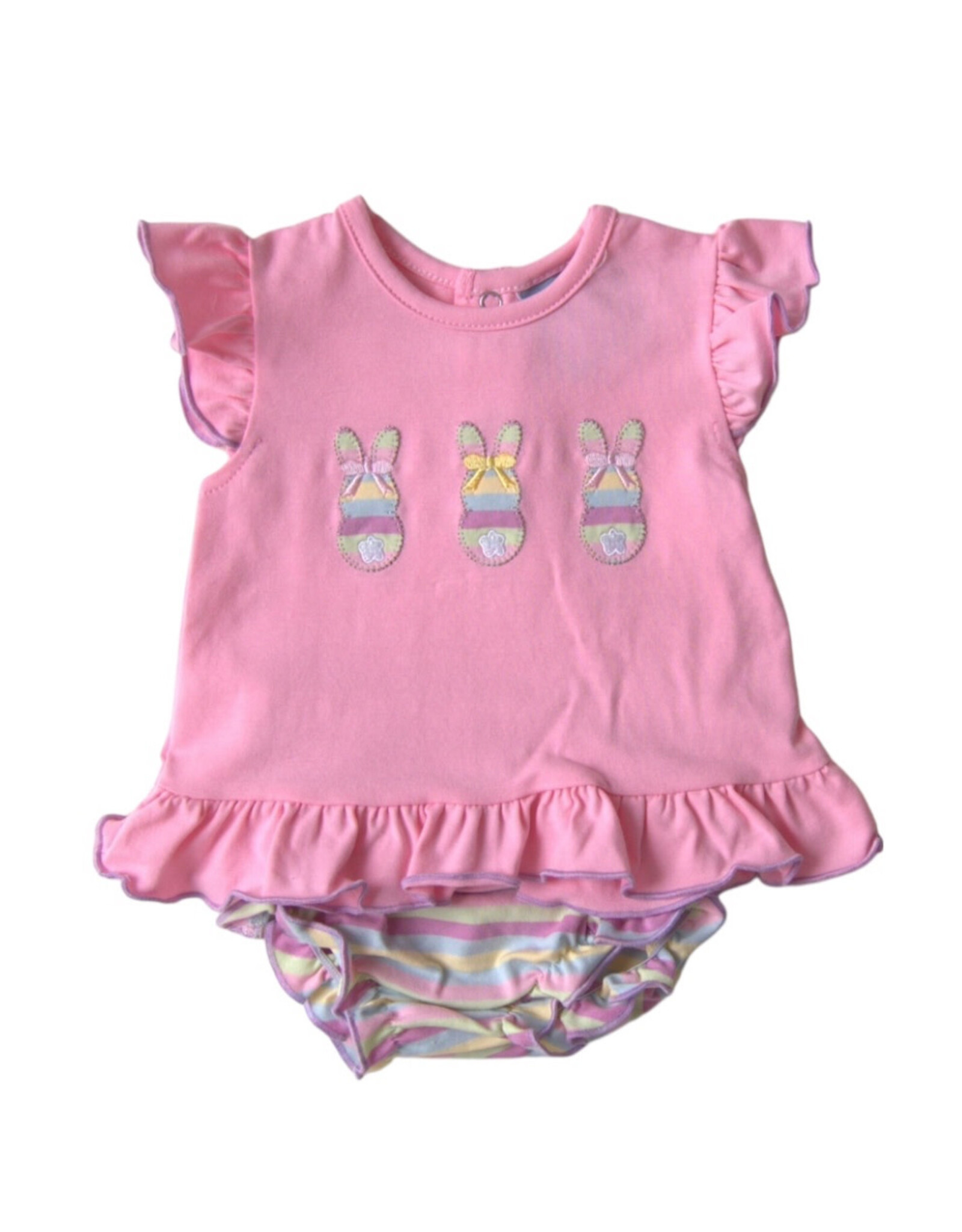 Three Sisters Three Sisters- Bunny Applique A/S Bloomer Set