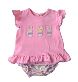 Three Sisters Three Sisters- Bunny Applique A/S Bloomer Set