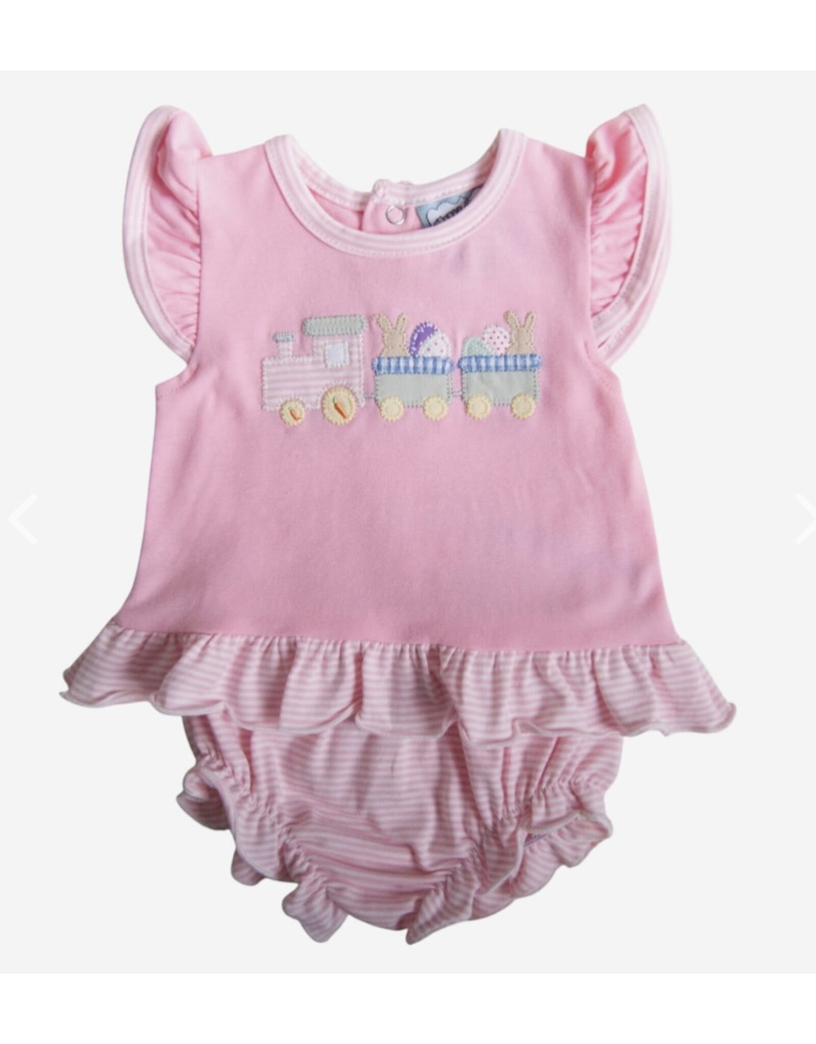 Three Sisters Three Sisters- Easter Train A/S Bloomer Set