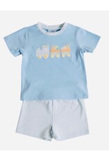 Three Sisters Three Sisters- Easter Train Boys Short Set